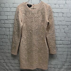 Bebe Addiction sparkle embellished texture dress size M